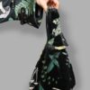 cosmic drifters japanese knot bag wild woods print