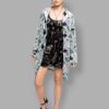 cosmic drifters frog clasp velvet jacket forest witch print front