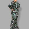 cosmic drifters high waist velvet bell bottoms wild woods print side