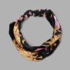 velvet knot wrap headband celestial dreams print flat lay
