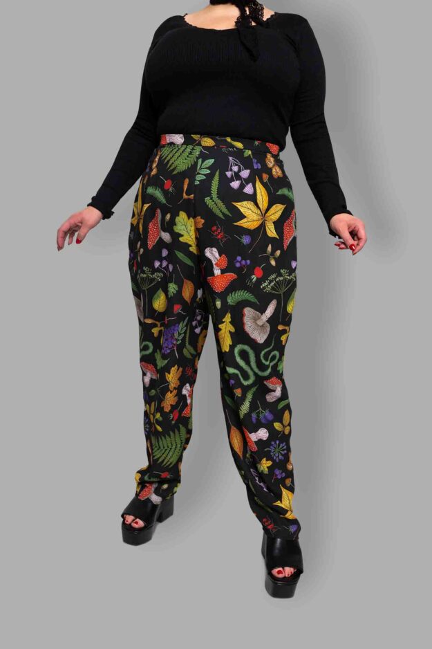 cosmic drifters high waist tapered trousers close hedge witch