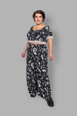 cosmic drifters high waisted wide leg trousers front fungalis