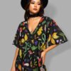 cosmic drifters floaty tunic dress detail hedge witch