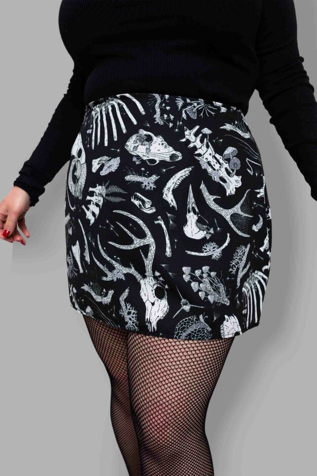 cosmic drifters fully lined mini skirt detail fungalis