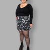cosmic drifters fully lined mini skirt front fungalis