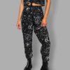 cosmic drifters high waist tapered trousers close travelling carnival