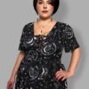cosmic drifters lace up midaxi dress close travelling carnival
