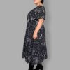 cosmic drifters lace up midaxi dress side travelling carnival