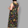 cosmic drifters plunge maxi dress back hedge witch