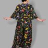 cosmic drifters plunge neck jumpsuit back hedge witch