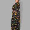 cosmic drifters plunge neck jumpsuit side hedge witch