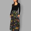 cosmic drifters tiered maxi skirt front hedge witch