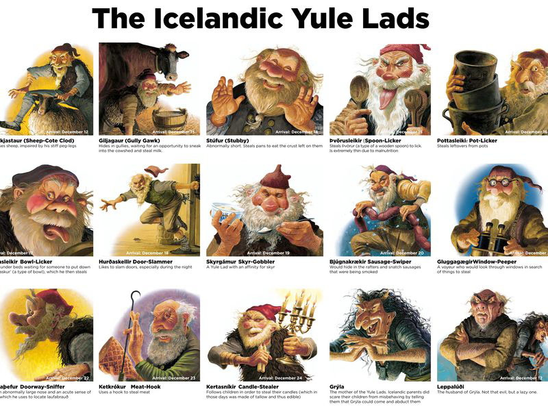 yule lads of iceland