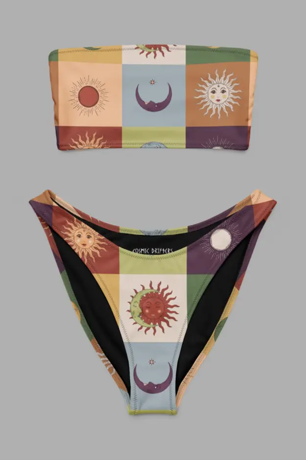 90s patchwork bikini flat1