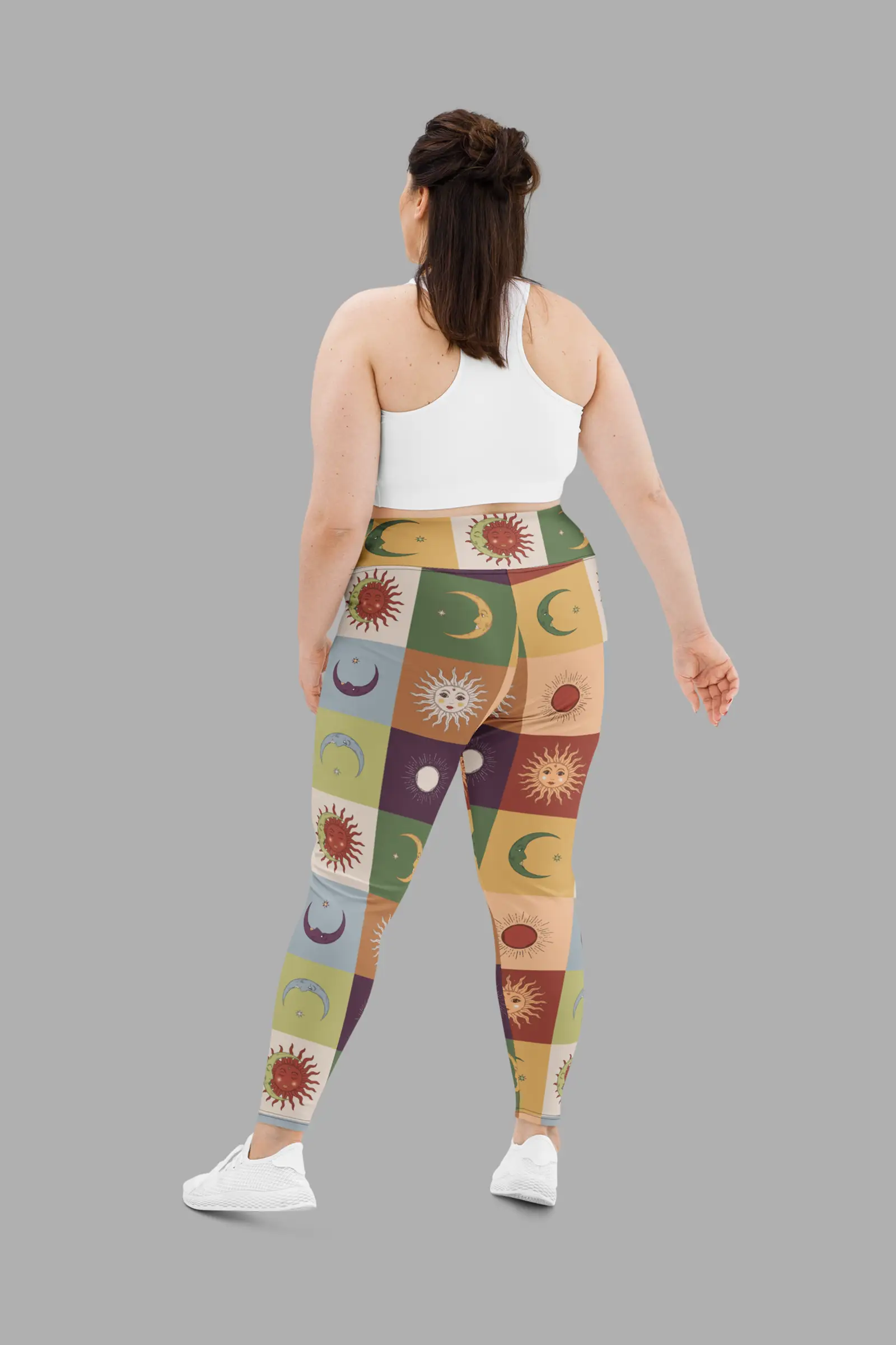 90s patchwork plus size leggings 3