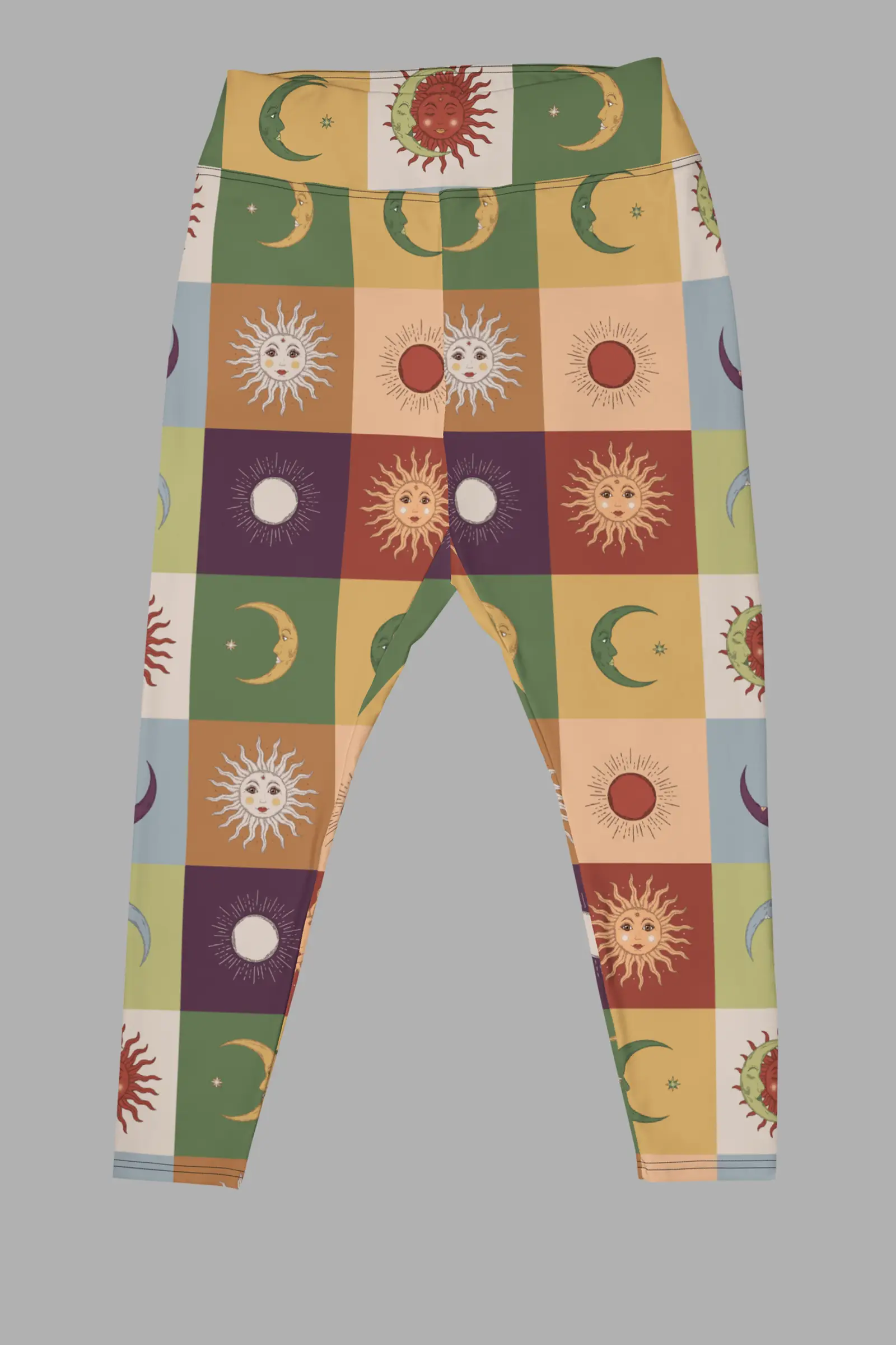 90s patchwork plus size leggings 4