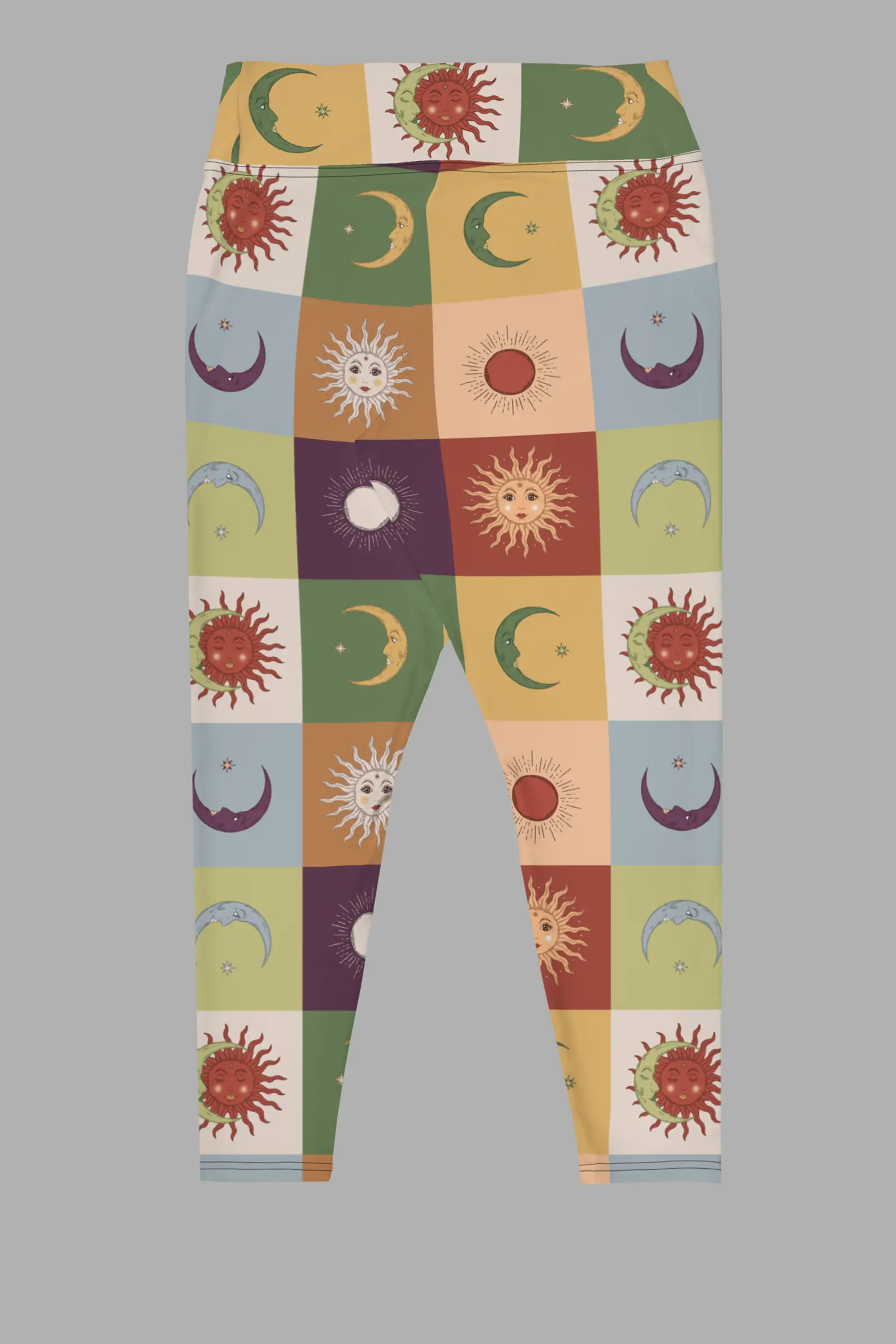 90s patchwork plus size leggings 5