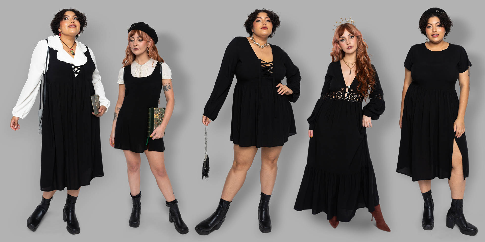 Cosmic Drifters witchy black dresses