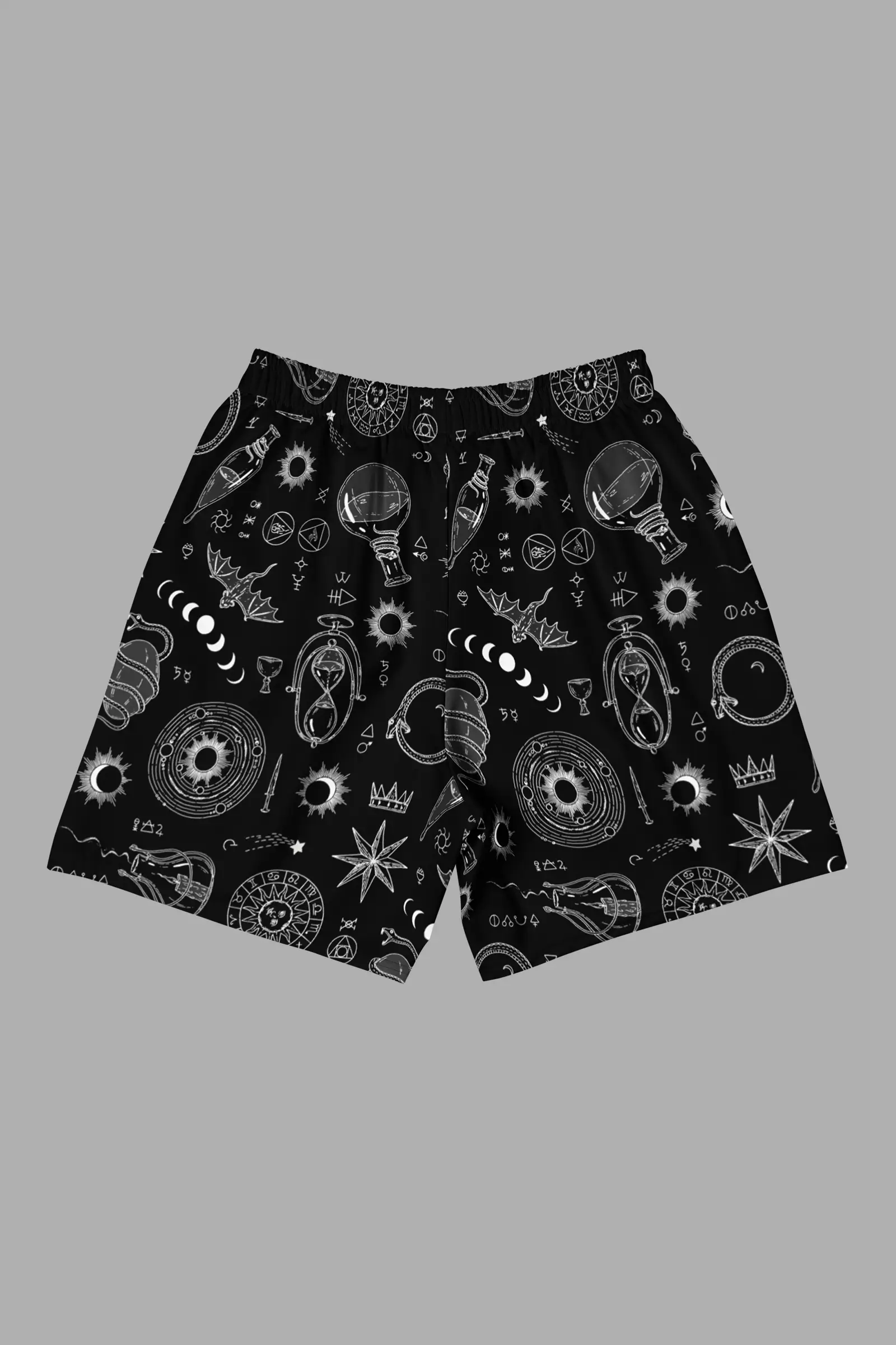 alchemy print unisex long athletic/ swim shorts