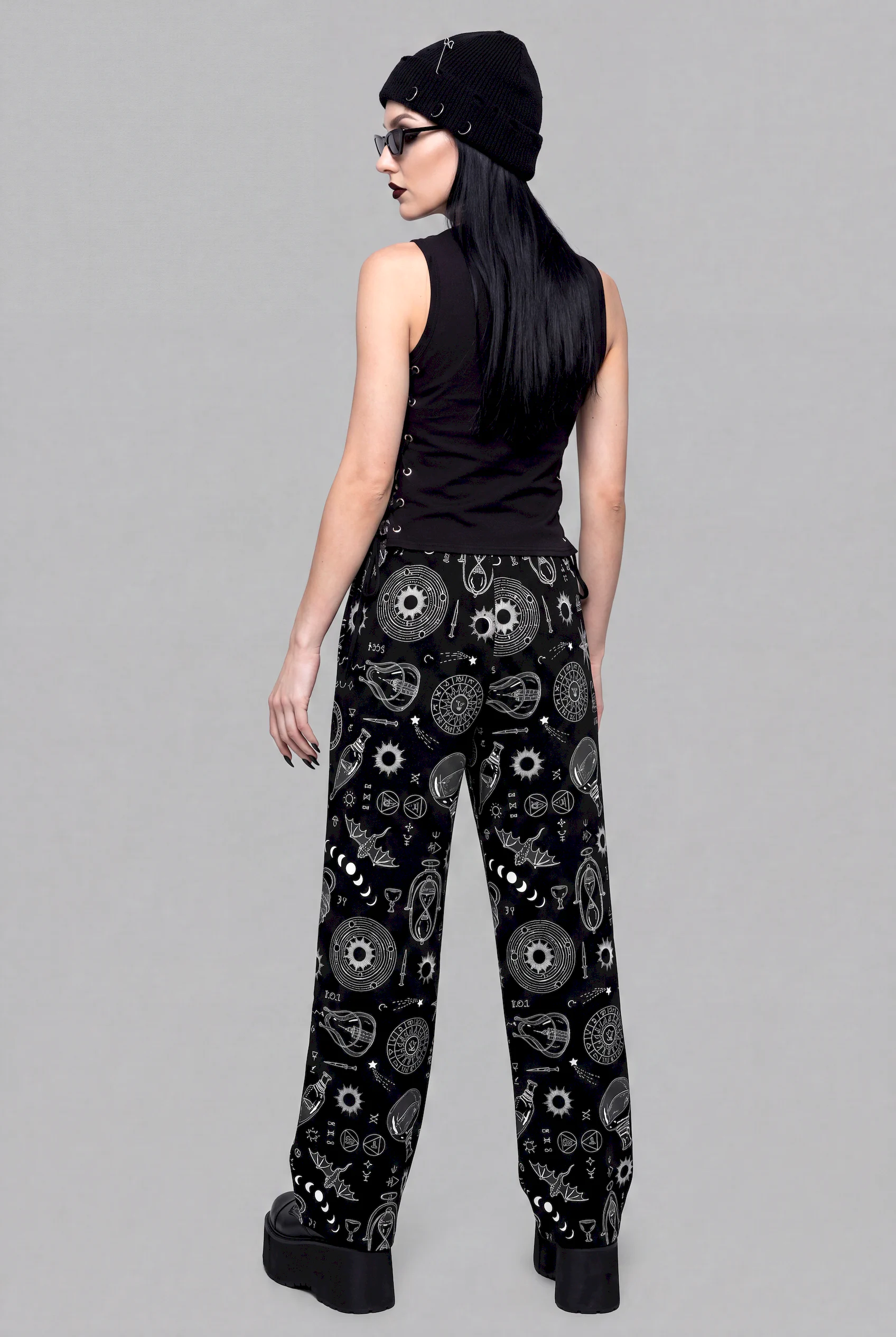 alchemy print unisex wide leg pants