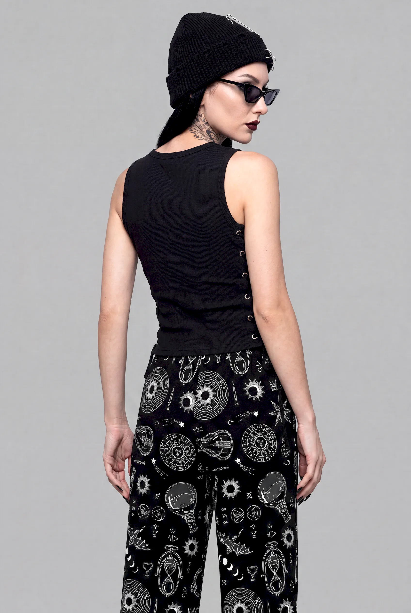 alchemy print unisex wide leg pants