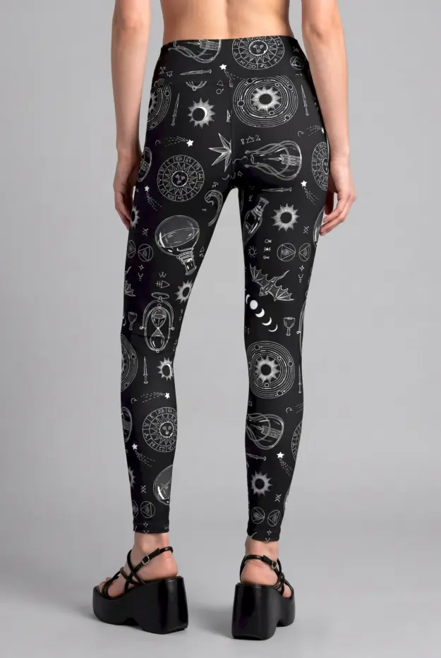 alchemy print yoga leggings