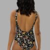 all over print one piece swimsuit back