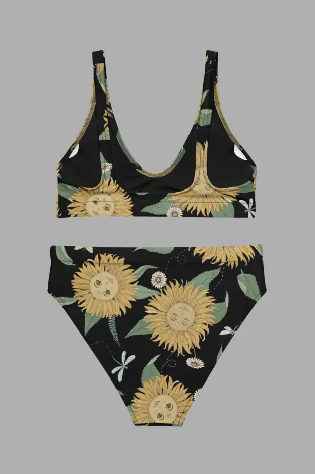 all over print recycled high waisted bikini white back 6a10292c64214