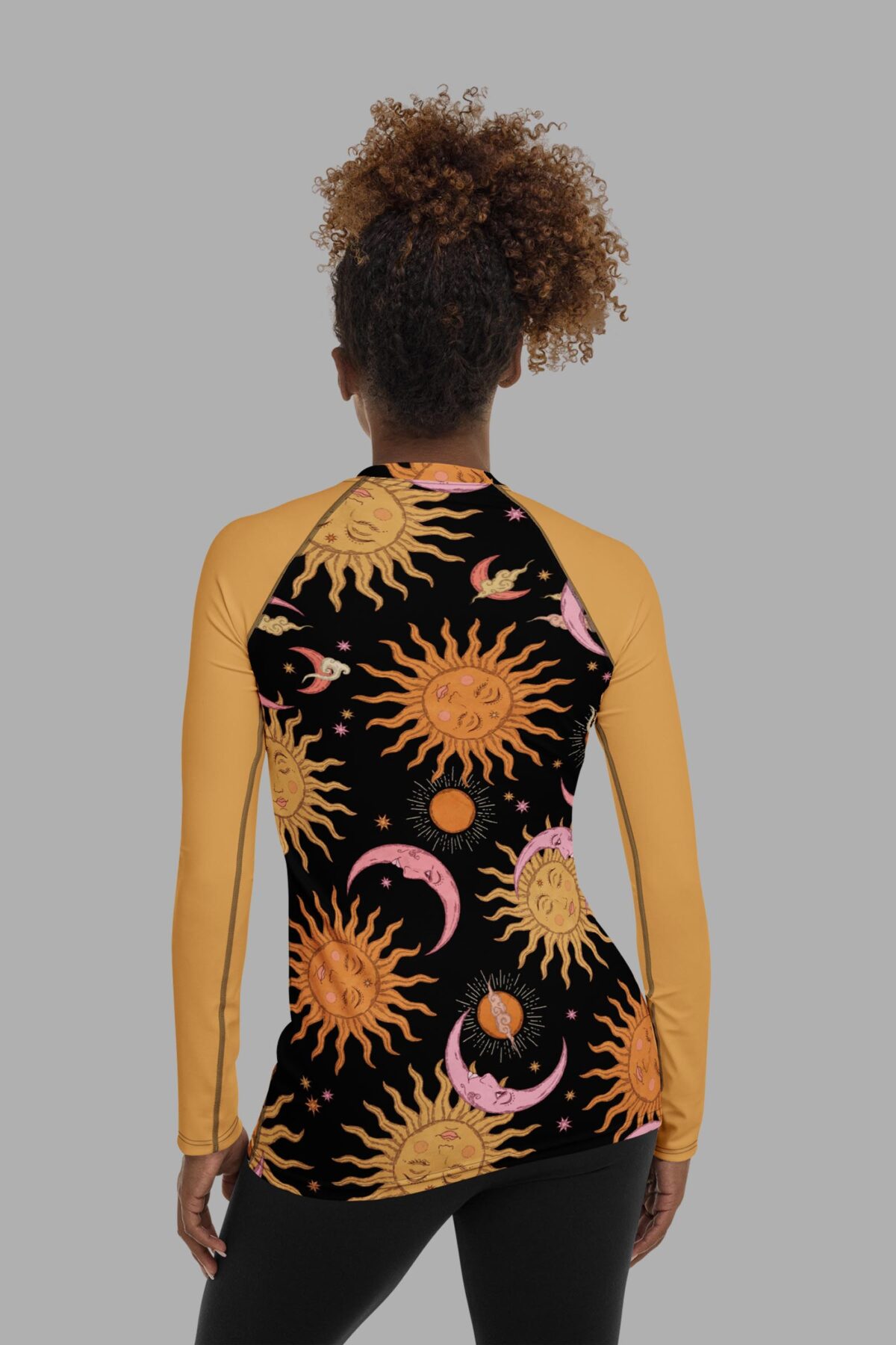 celestial dreams print rash guard back