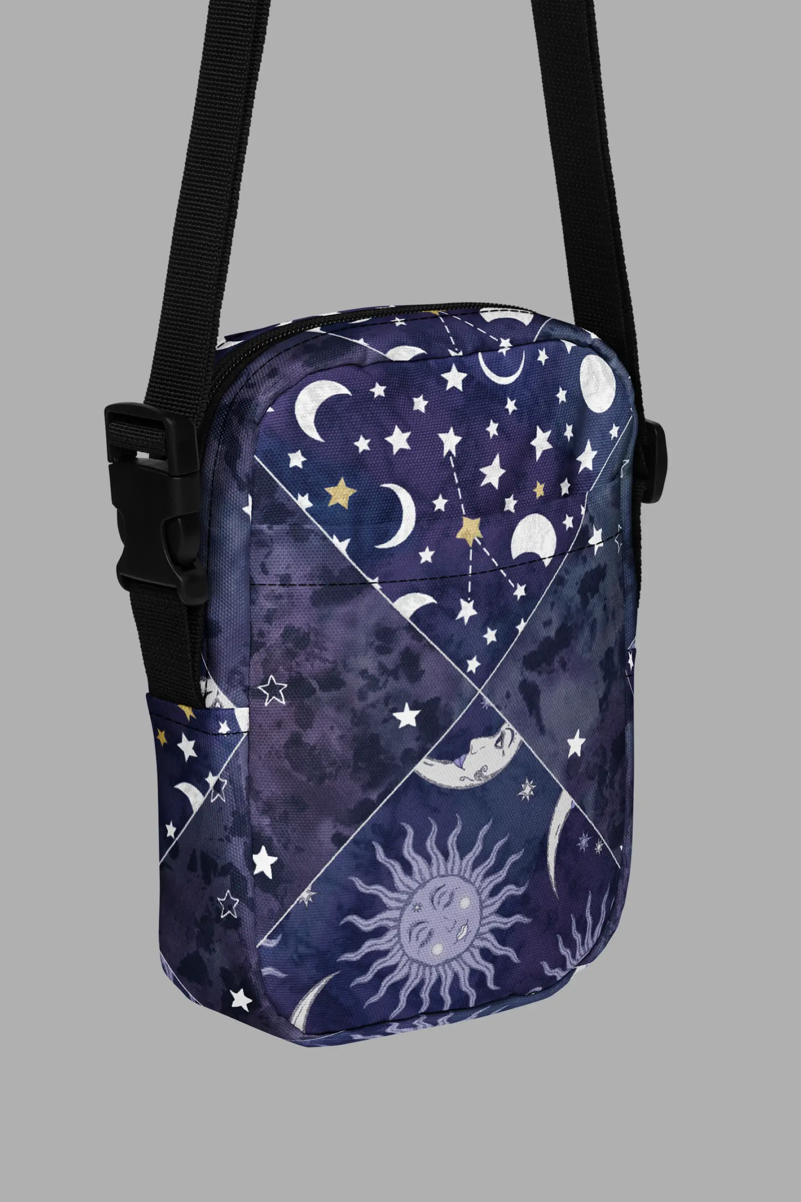 celestial patchwork print utility crossbody bag 3
