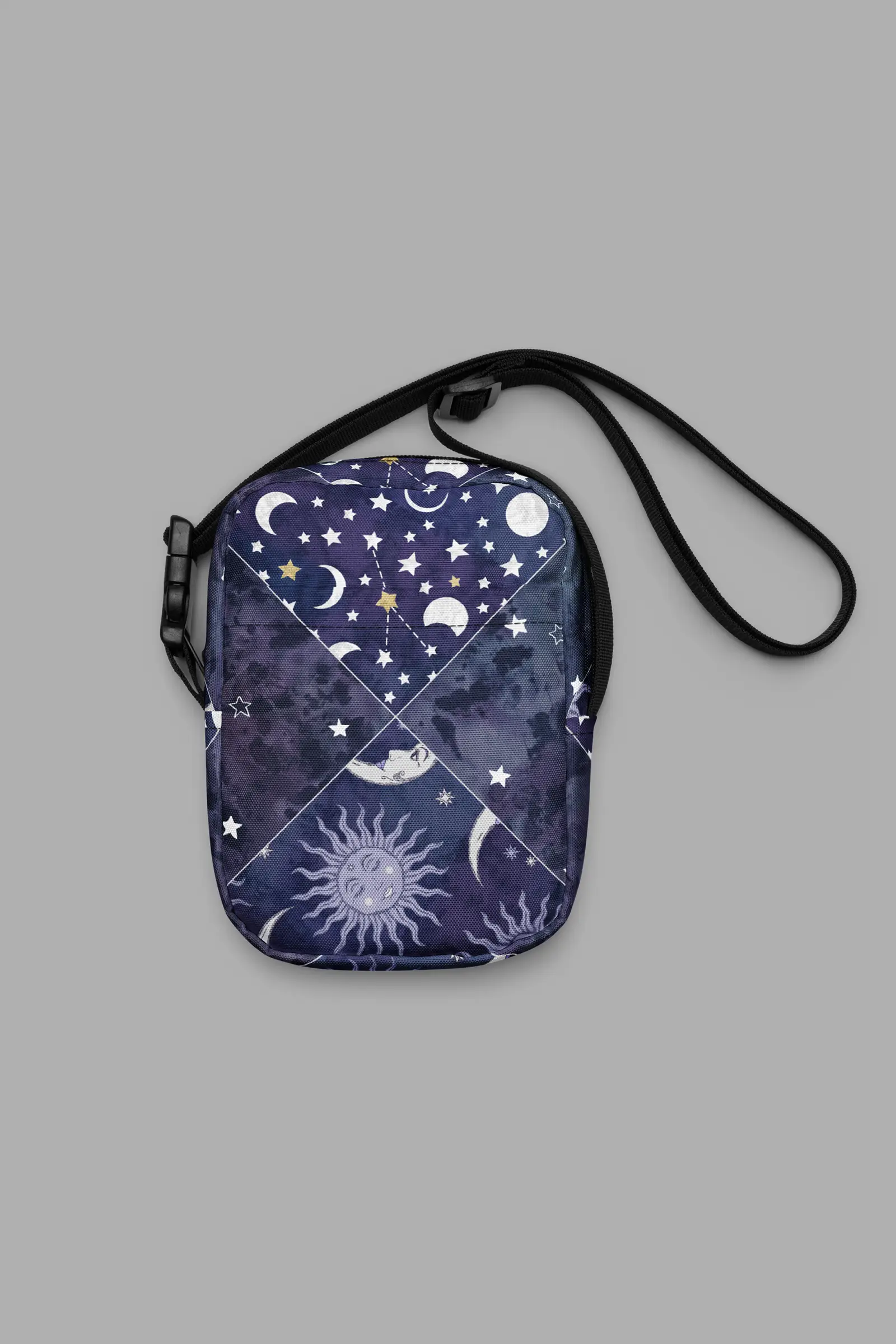 celestial patchwork print utility crossbody bag 4