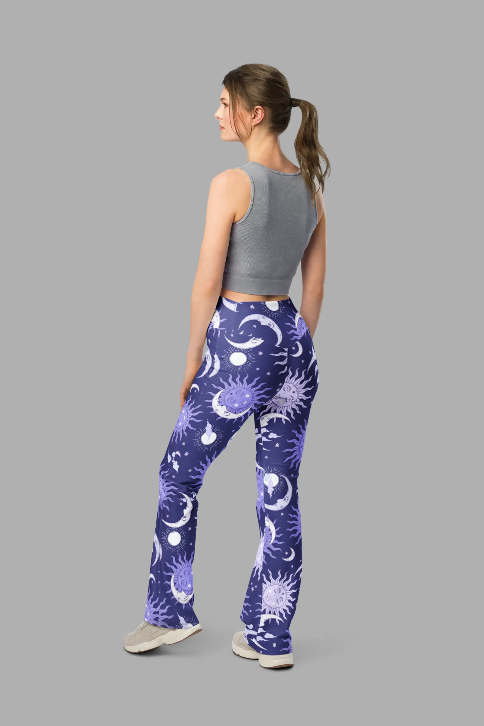 celestial whimsy flare leggings back