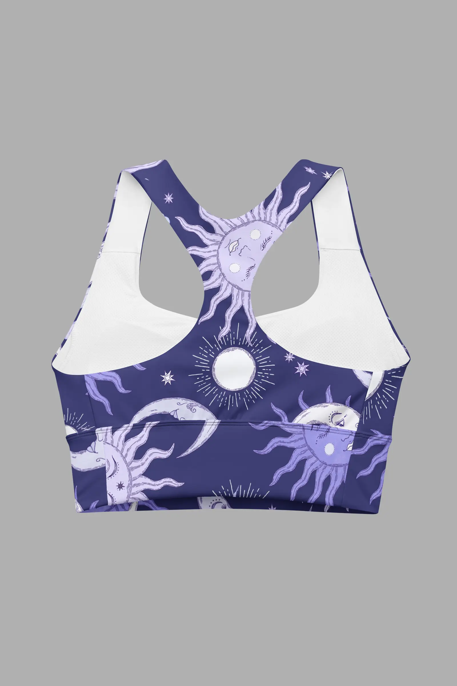 sunflower daze print recycled longline sports bra