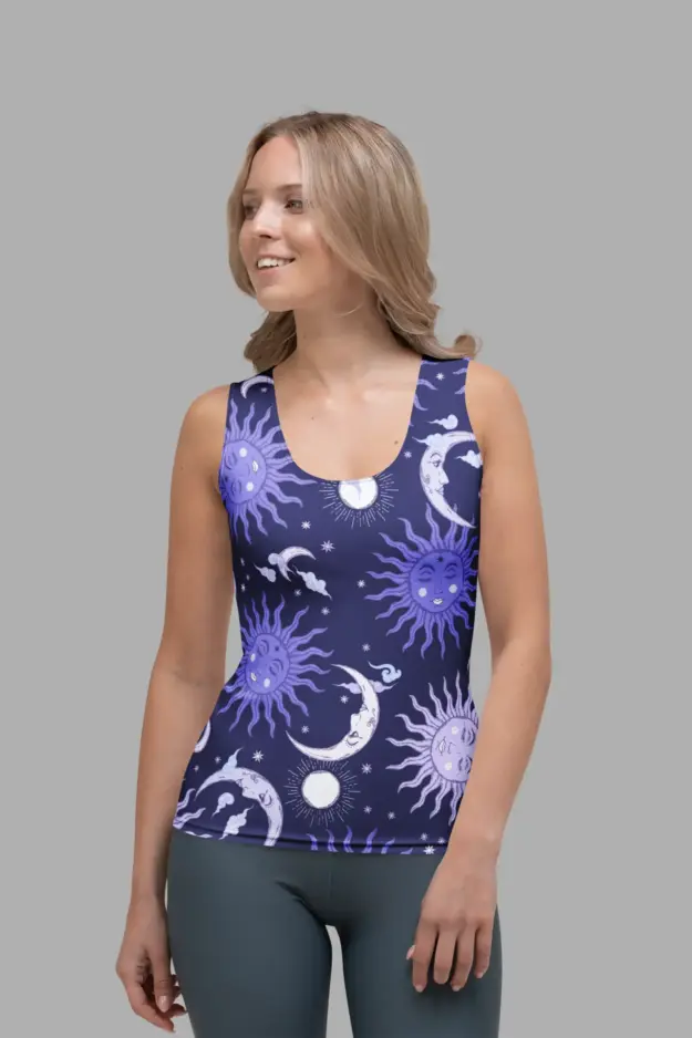 celestial whimsy tank top front