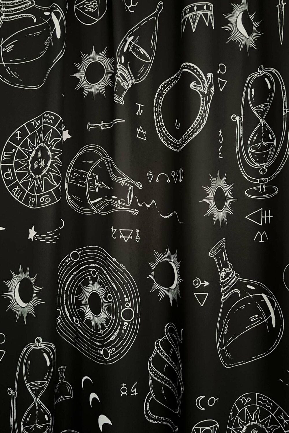 cosmic drifters alchemy fabric print
