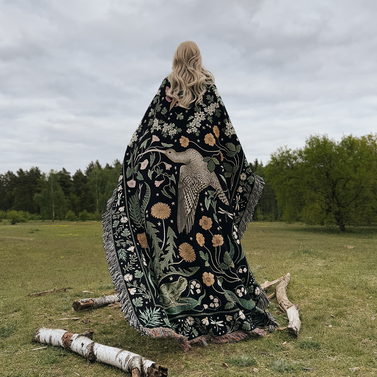 cosmic drifters beltane tapestry blanket