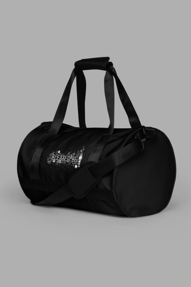 cosmic drifters blessed be print gym bag end