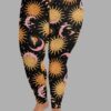 cosmic drifters celestial carnival print plus size leggings front