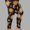 cosmic drifters celestial carnival print plus size leggings side