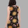 cosmic drifters celestial dreams print bodycon dress back