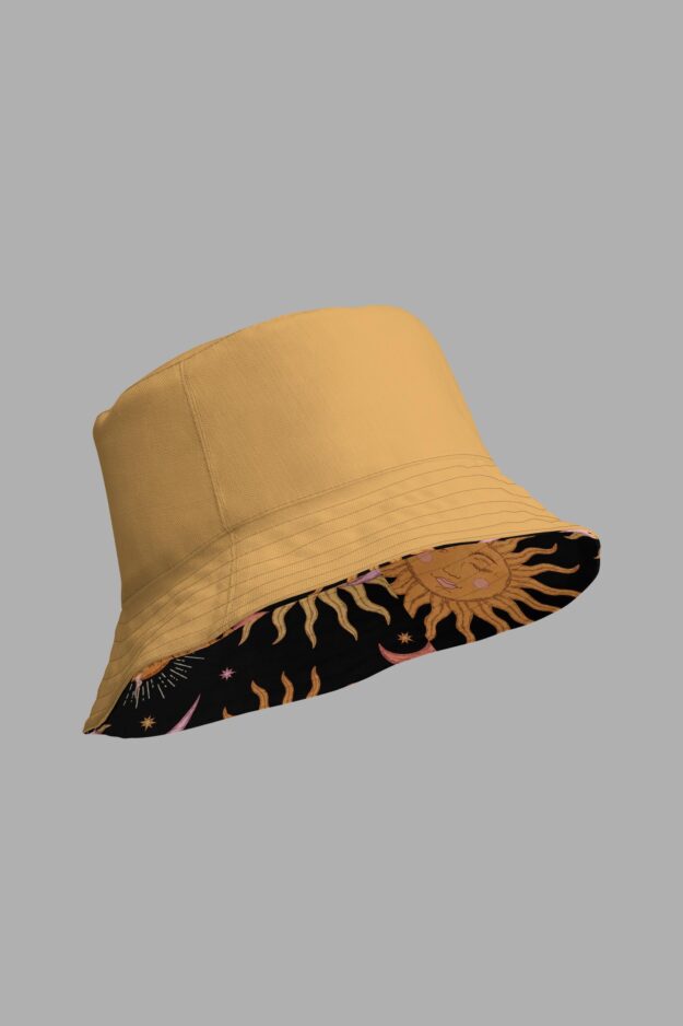 celestial dreams print reversible bucket hat