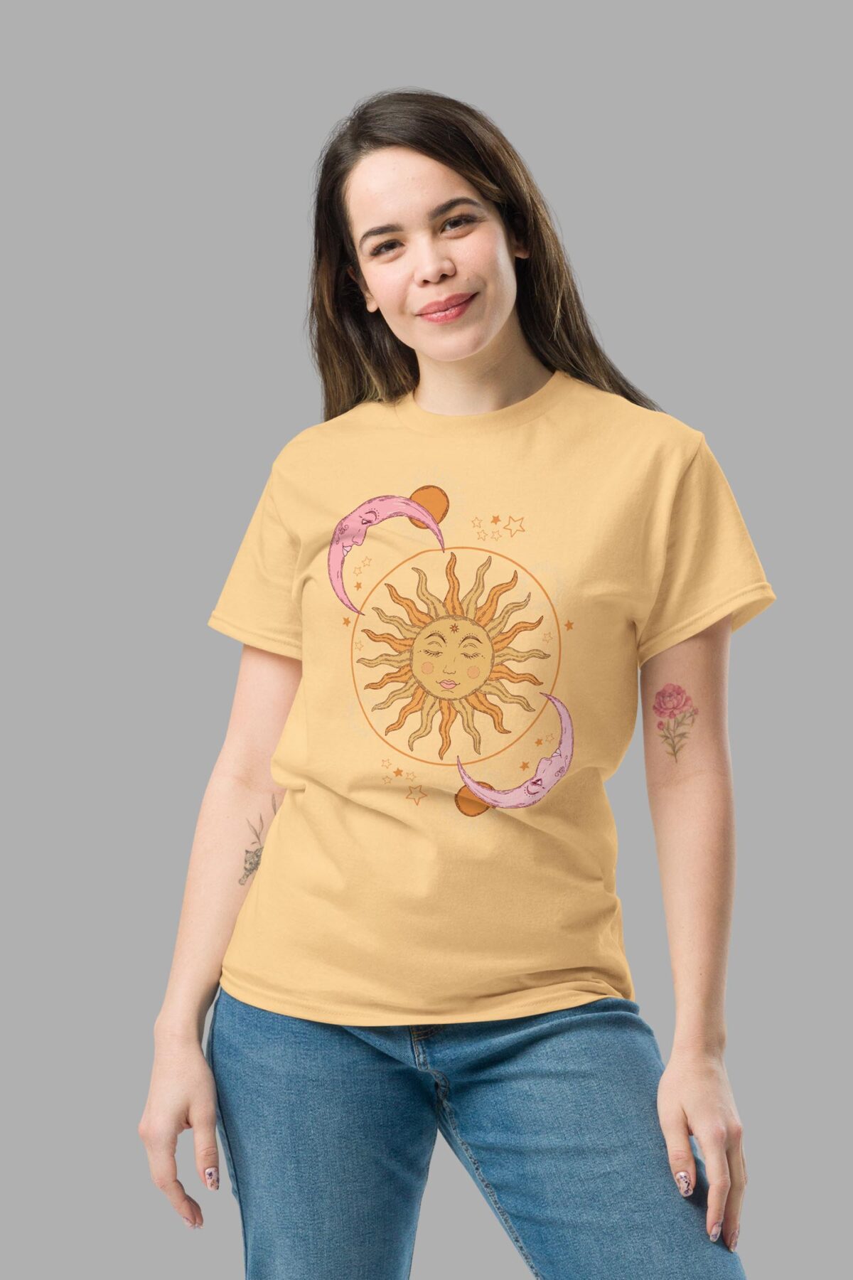 cosmic drifters celestial dreams print classic tee front