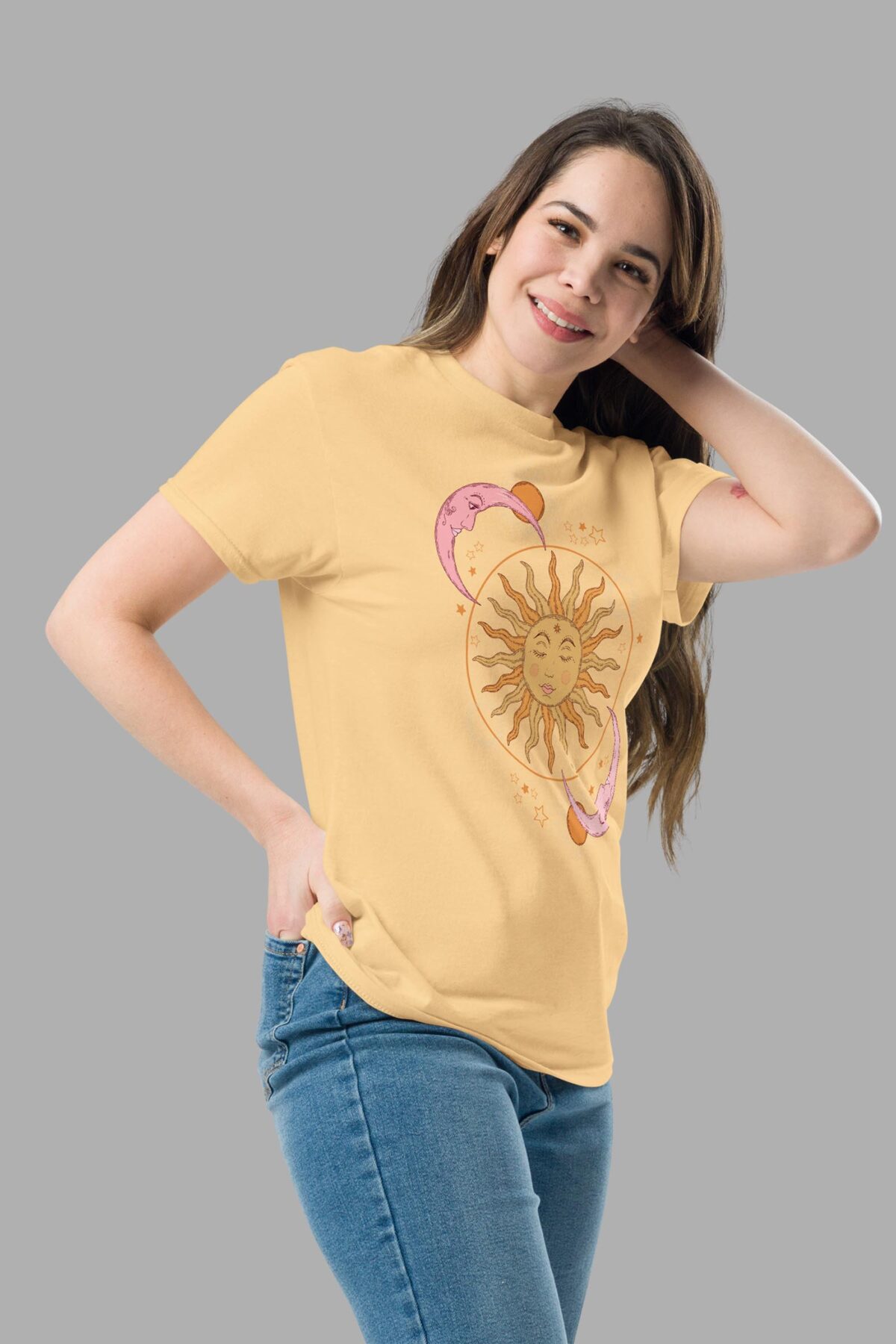 cosmic drifters celestial dreams print classic tee side
