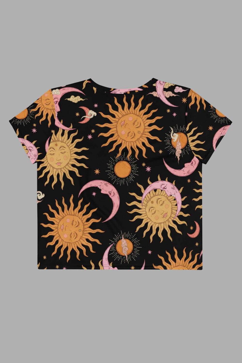 cosmic drifters celestial dreams print crop tee back 2