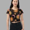 cosmic drifters celestial dreams print crop tee front