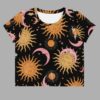 cosmic drifters celestial dreams print crop tee front 2