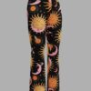 celestial dreams print flared leggings