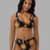 cosmic drifters celestial dreams print high waist bikini front