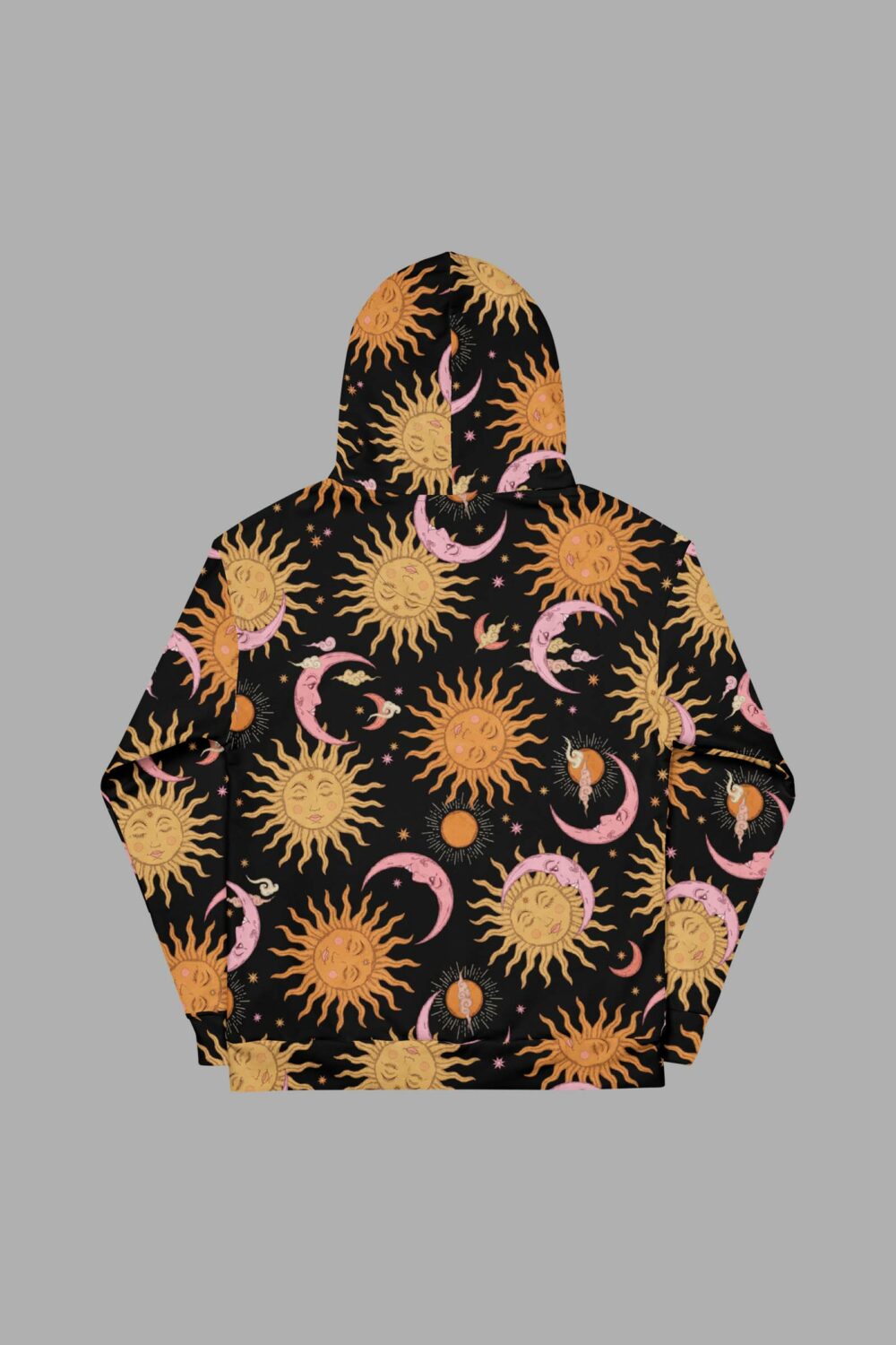 cosmic drifters celestial dreams print recycled unisex hoodie back 2