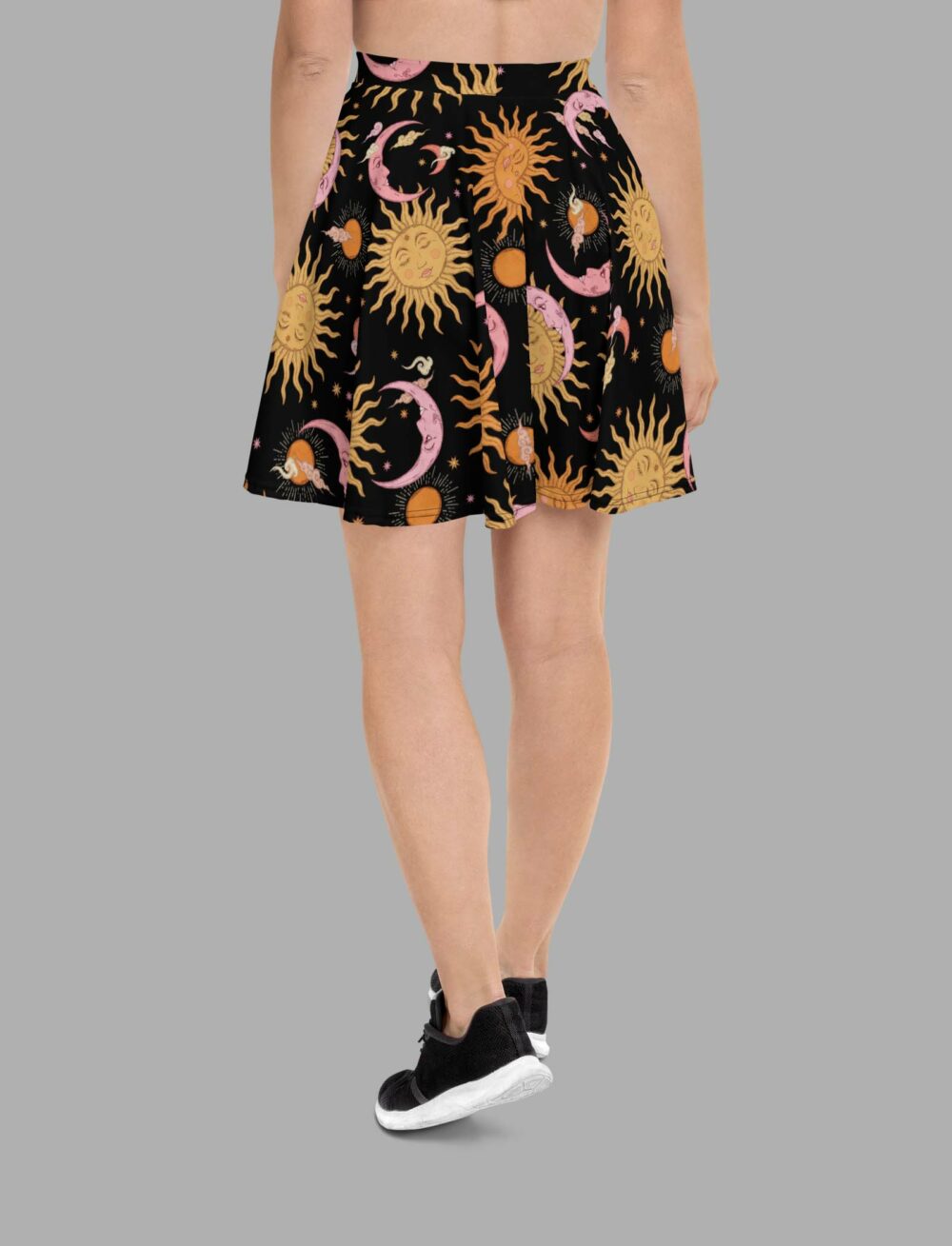 cosmic drifters celestial dreams print skater skirt side 2